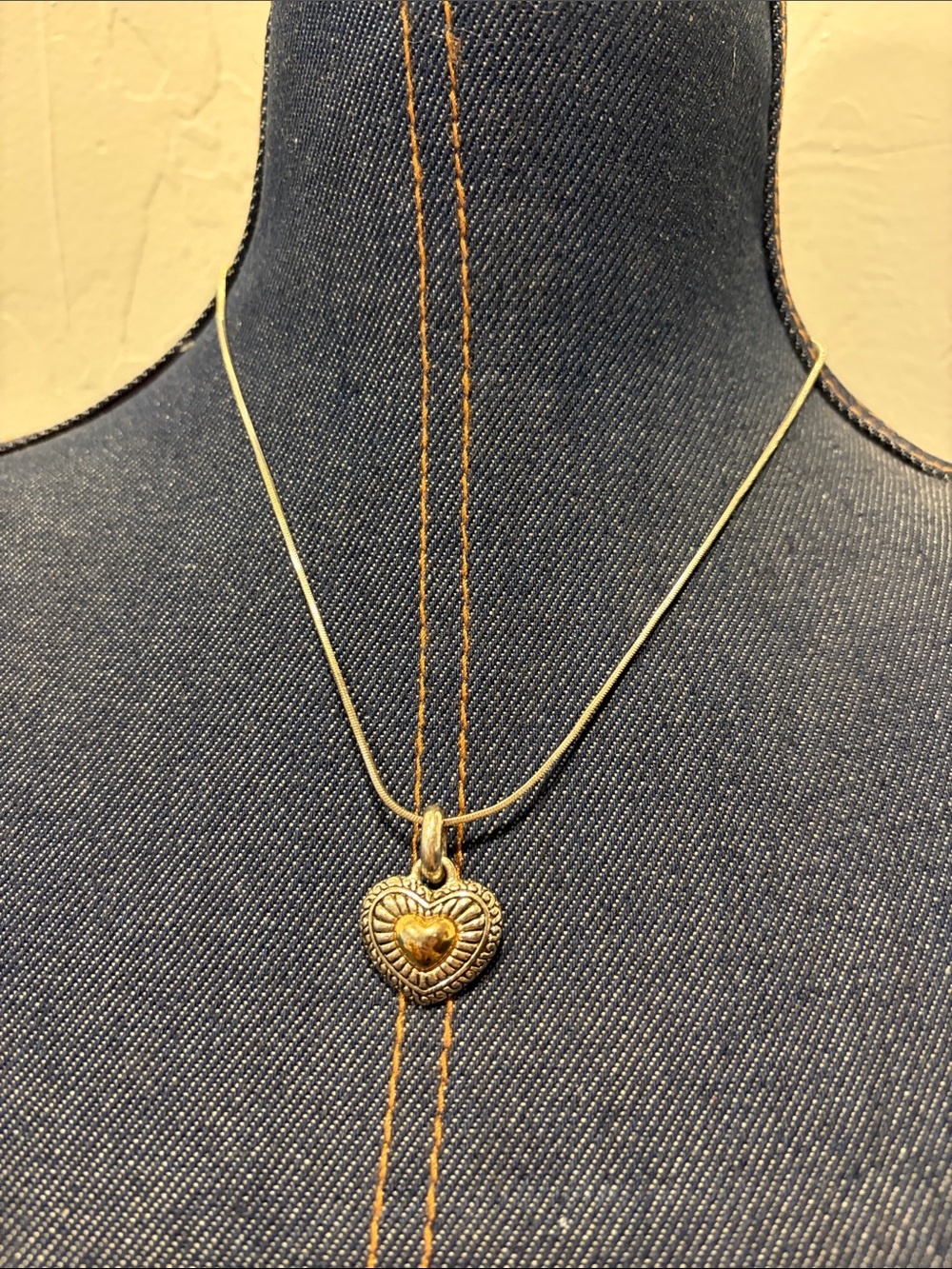 Gold Heart Pendant Necklace - Women's Jewelry